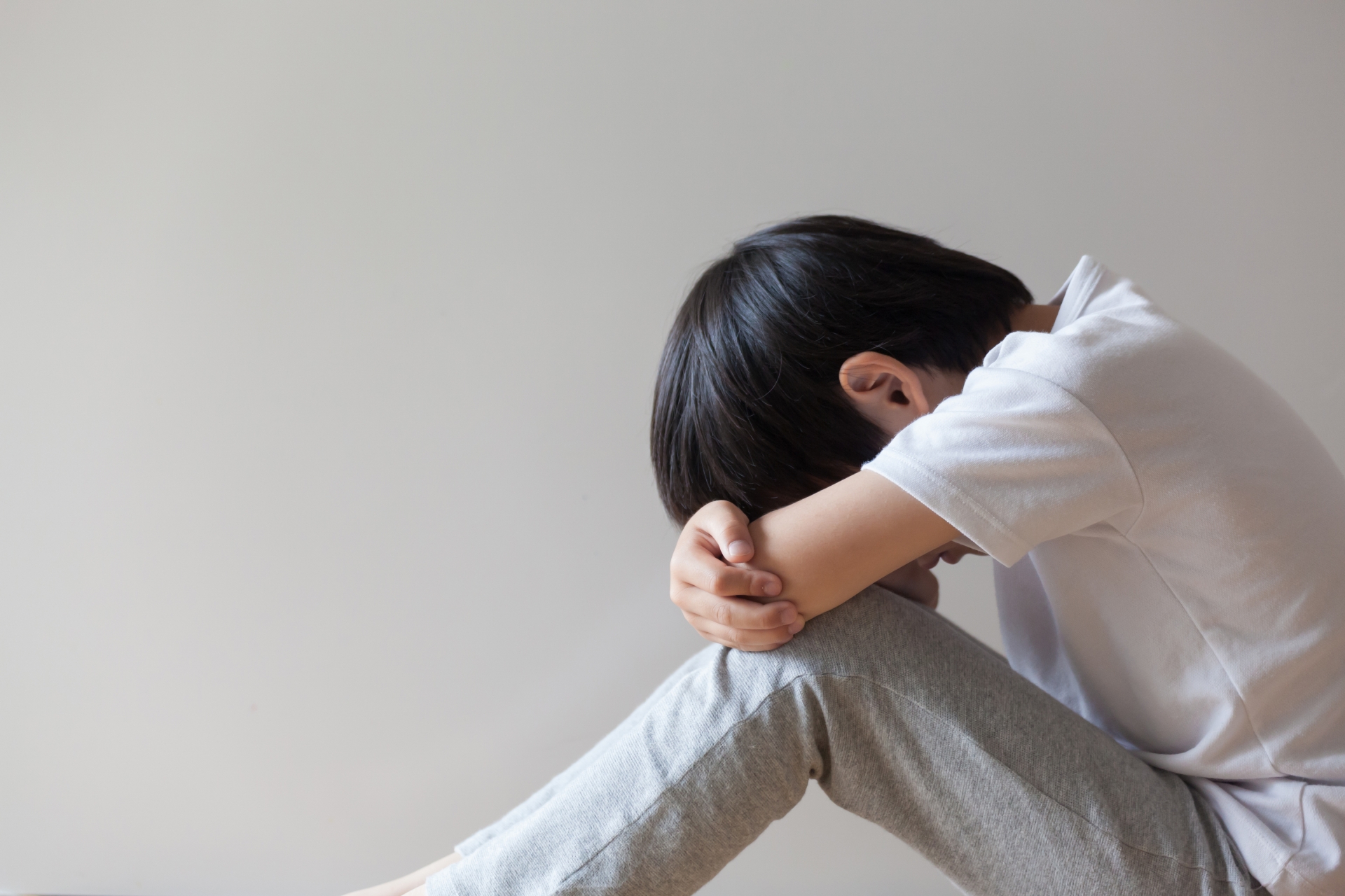 体調不良の男の子